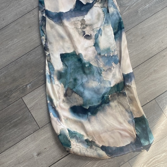 🆕 2024 ZARA TIE DYE SATIN EFFECT MIDI DRESS - Picture 11 of 11